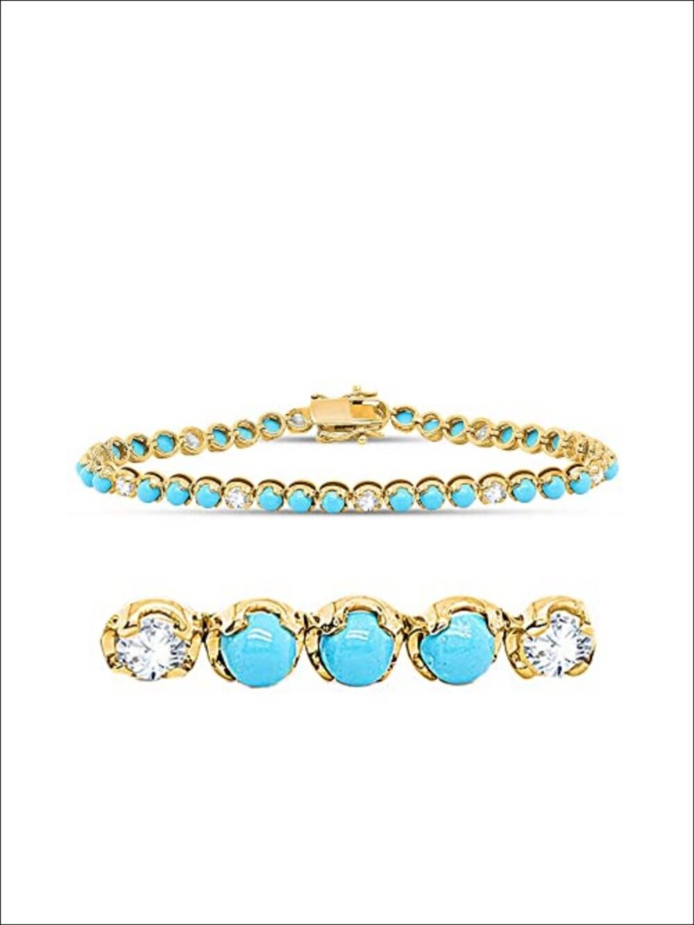 Tennis Bracelet 14K Yellow Gold Over 925 Sterling Silver 1.23 CTTW Diamonds